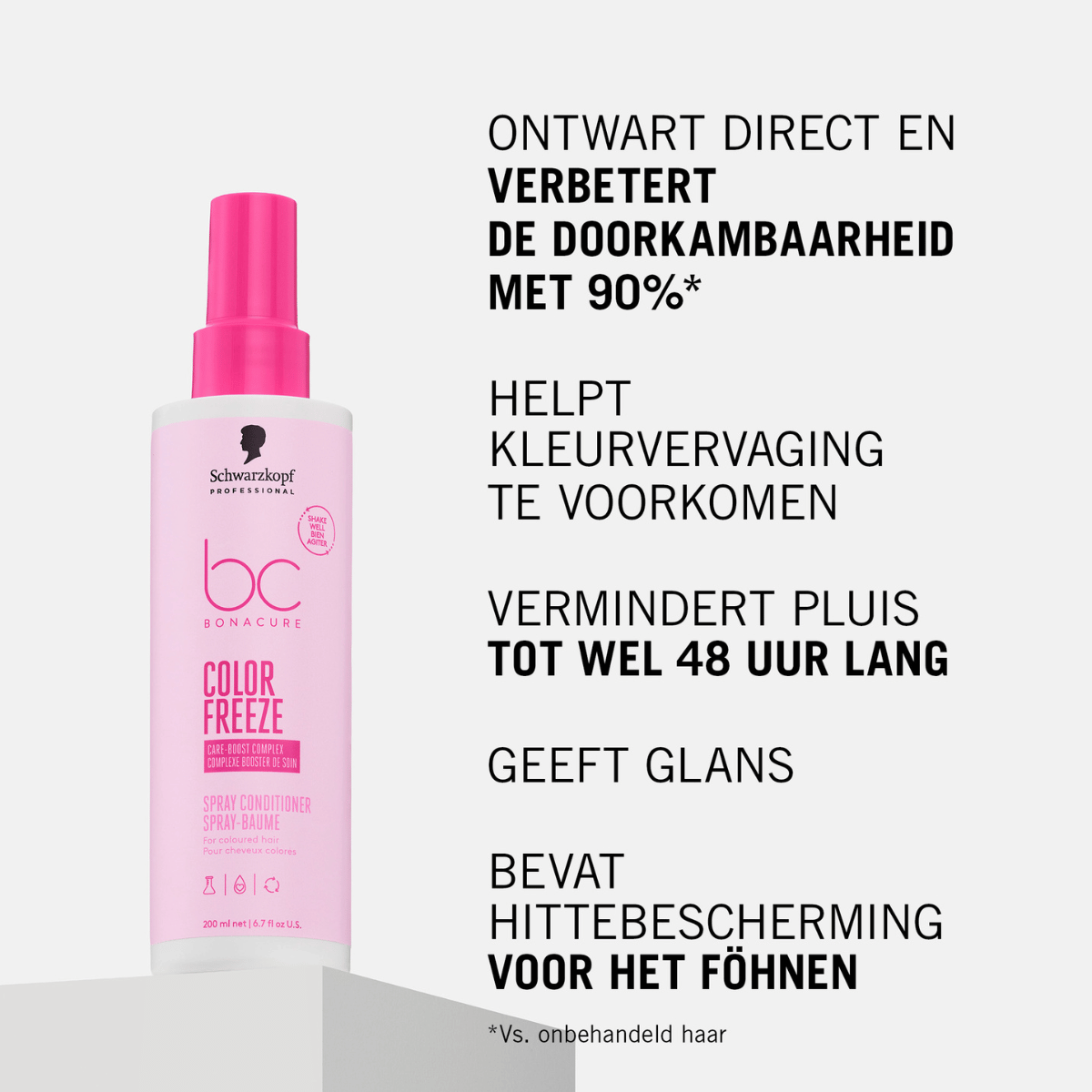 Schwarzkopf - BC Bonacure - Color Freeze - Conditioner Spray, foto 2 van 5