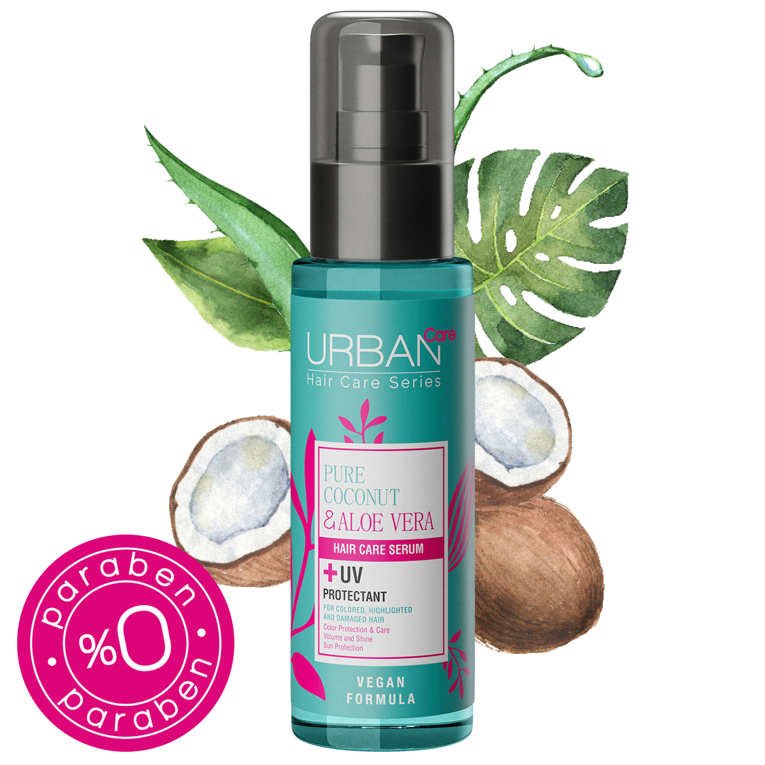 Urban Care - Pure Coconut & Aloe Vera Serum - 75 ml, foto 2 van 3