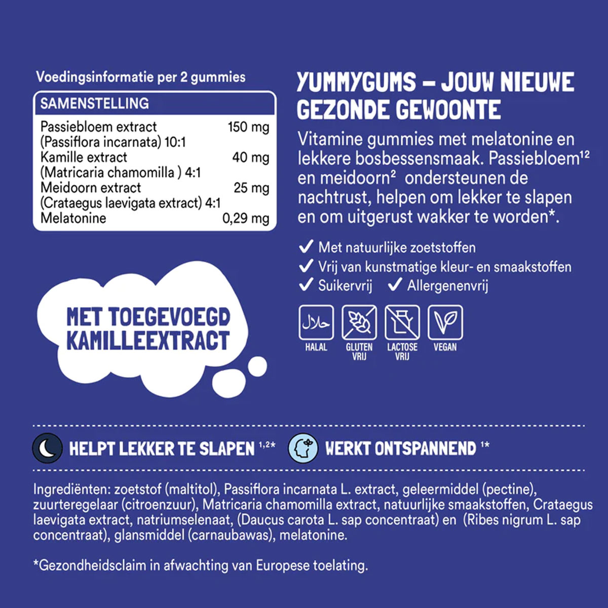 Yummygums - Sleep - 60 Gummies, foto 4 van 4