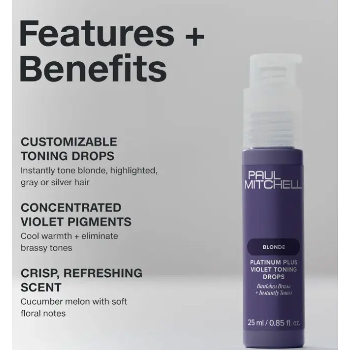 Paul Mitchell - Platinum Plus Toning Drops - 25 ml, foto 4 van 4