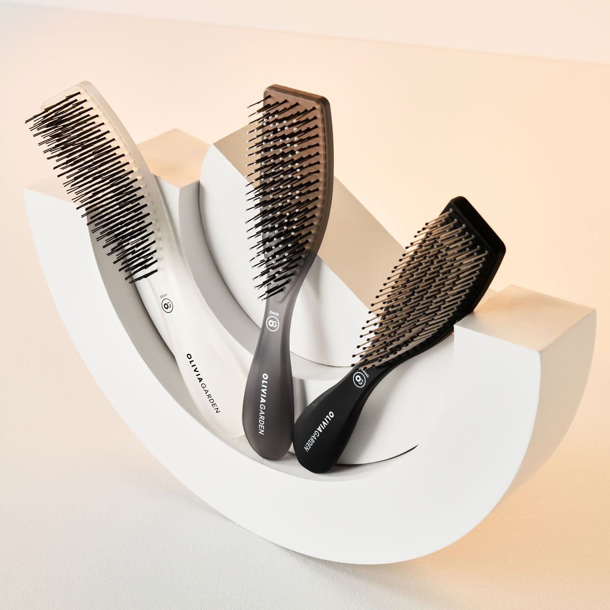 Olivia Garden - Style Wet Hair Bristles - Ice Grey, foto 4 van 4