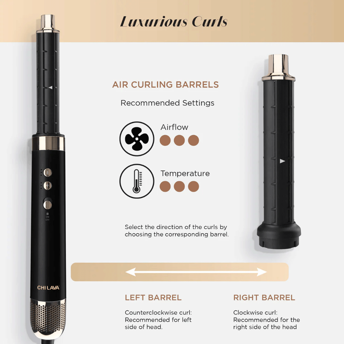 CHI - LAVA AirGlam Multi Styler - Zwart, foto 4 van 5