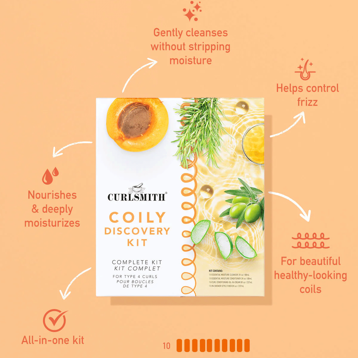 Curlsmith Coily Wash Day Discovery Kit, foto 2 van 4