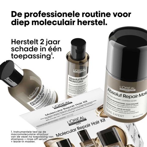 L’Oréal Professionnel - Absolut Repair Molecular Hair Repair Discovery Trio Set - 100 ml, 75 ml & 50 ml