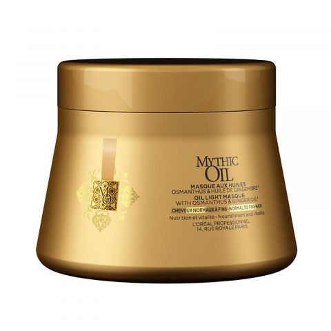 L'Oréal Professionnel - Mythic Oil - Masque voor Normaal tot Fijn Haar Masker - 200 ml