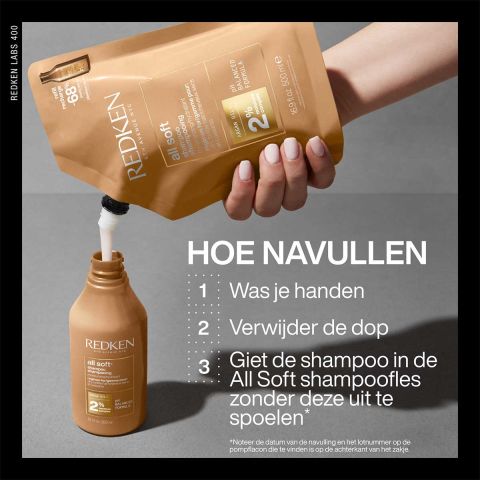 Redken - All Soft Shampoo Refill - 500 ml 