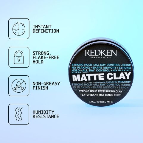 Redken - Texturize Matte Clay Krachtige Haarklei - 75 ml