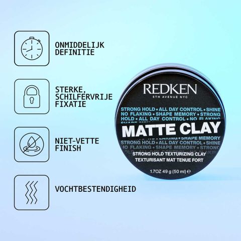 Redken - Texturize Matte Clay Krachtige Haarklei - 75 ml