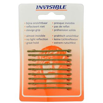 Invisible - Haarschuifjes - Blond - Kort - 9 Stuks