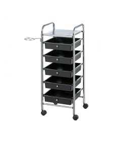 Comair - Stapelboy Coiffure - Werkwagen - Zwart
