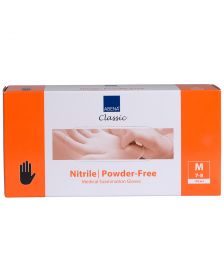 Abena - Nitril Handschoenen - Zwart - Poedervrij - Maat M - 100 Stuks