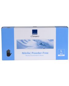 Abena - Nitril Handschoenen - Zwart - Poedervrij - Maat L - 100 Stuks