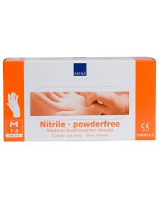 Abena - Nitril Handschoenen - Wit - Poedervrij - Maat M - 100 Stuks