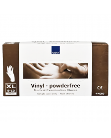 Abena - Vinyl Handschoenen - Wit - Poedervrij - Maat XL - 100 Stuks
