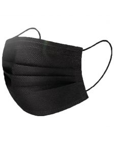 IBP - Wegwerp Mondmaskers 3-Laags - Zwart - 50 stuks