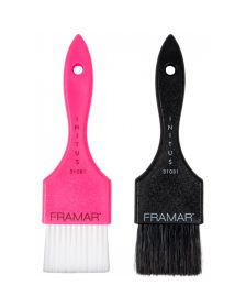 Framar - Power Painter Haarverf Kwasten - Roze en Zwart