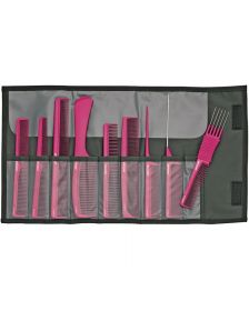 Jaguar - A-Line - Kammenset Incl. Etui - 9-Delig - Metallic Pink