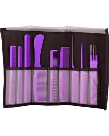Jaguar - A-Line 9 delig Kammenset Incl. Etui - Lavender
