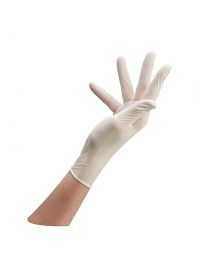Sibel - Latex Wegwerphandschoenen - Wit - Gepoederd - 100 Stuks