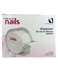 Sibel - Nails - Nageldoek Dispenser Inclusief Rol met 1000 Doekjes