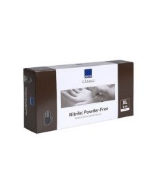 Abena - Nitril Handschoenen - maat XL - Poedervrij Zwart - 100 stuks