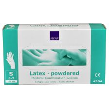 Abena - Latex Handschoenen - Wit - Gepoederd - Maat S - 100 Stuks