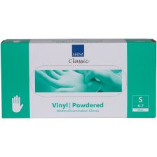 Abena - Vinyl Handschoenen - Wit - Gepoederd - Maat S - 100 Stuks