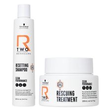 Schwarzkopf - R-TWO - Resetting Shampoo 250 ml & Rescuing Treatment 200 ml 