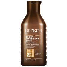 Redken - All Soft - Mega Curls - Shampoo voor Kroeshaar en Krullen - 300 ml