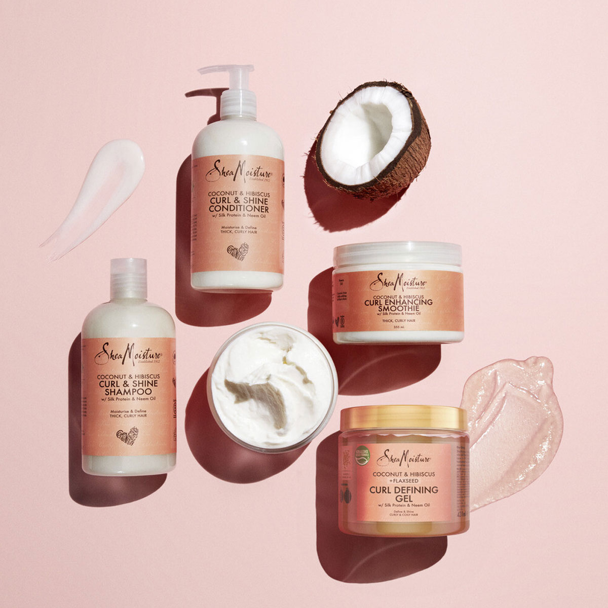 Shea Moisture - Coconut & Hibiscus Curl & Shine Shampoo - 384 ml, foto 3 van 3