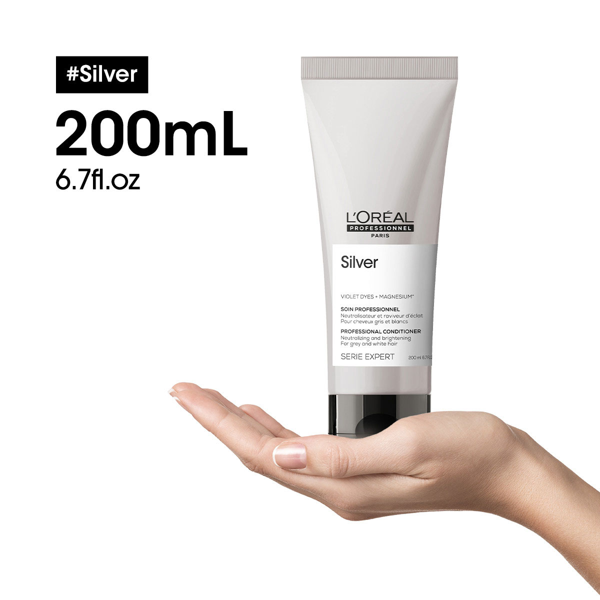 L'Oréal Professionnel - Série Expert - Silver Conditioner voor Wit en Grijs Haar - 200 ml, foto 4 van 4