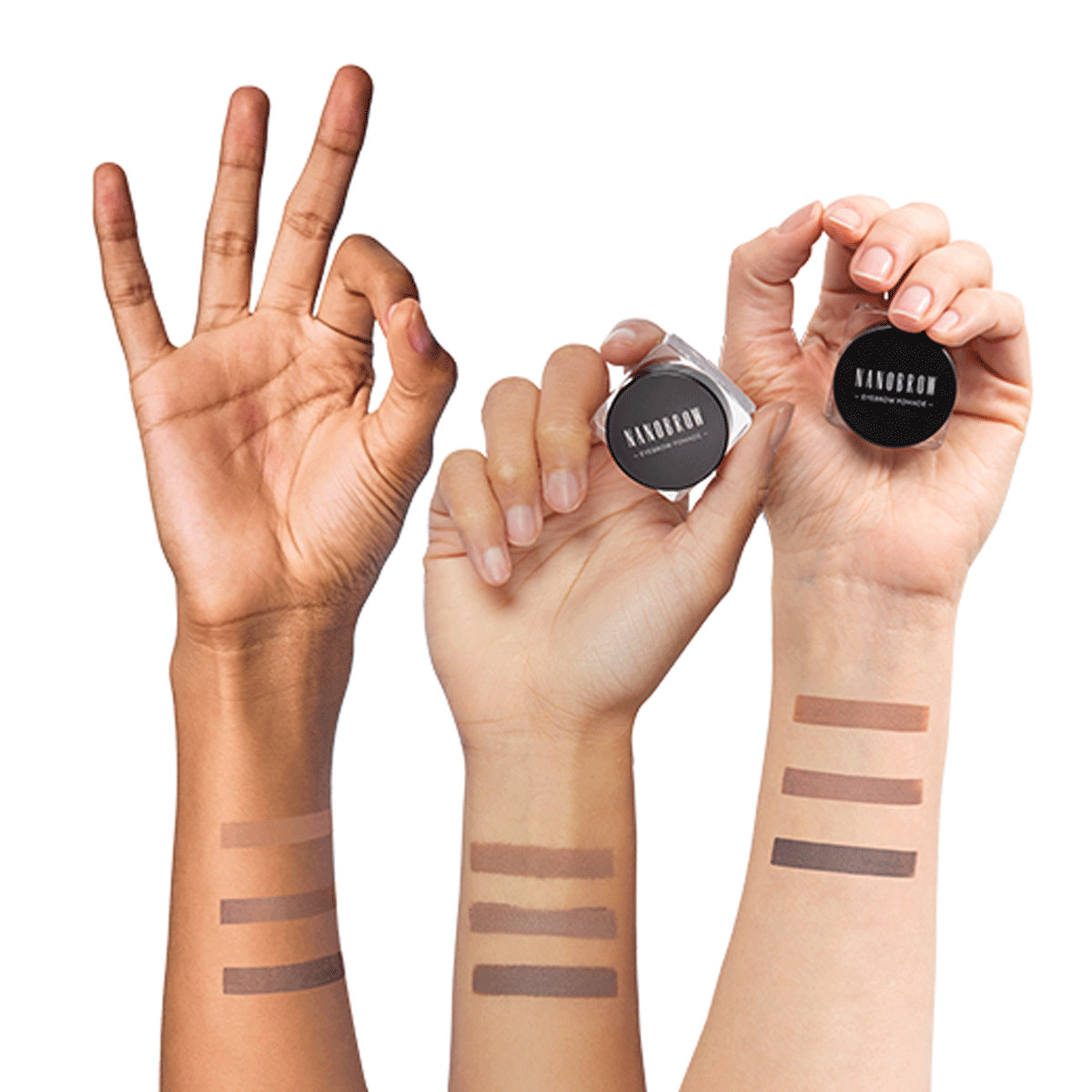 NanoBrow - Eyebrow Pomade - Dark Brown - 6 gr, foto 3 van 4