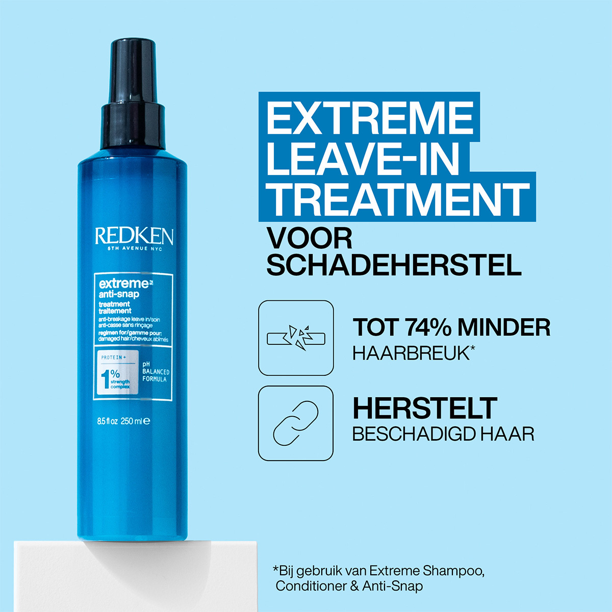 Redken - Extreme - Anti Snap Treatment - Herstellend Haarmasker - 240 ml, foto 2 van 5