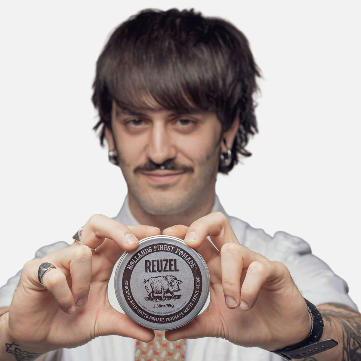 Reuzel - Pomade Concrete Hold Matte - 340 gr, foto 2 van 4