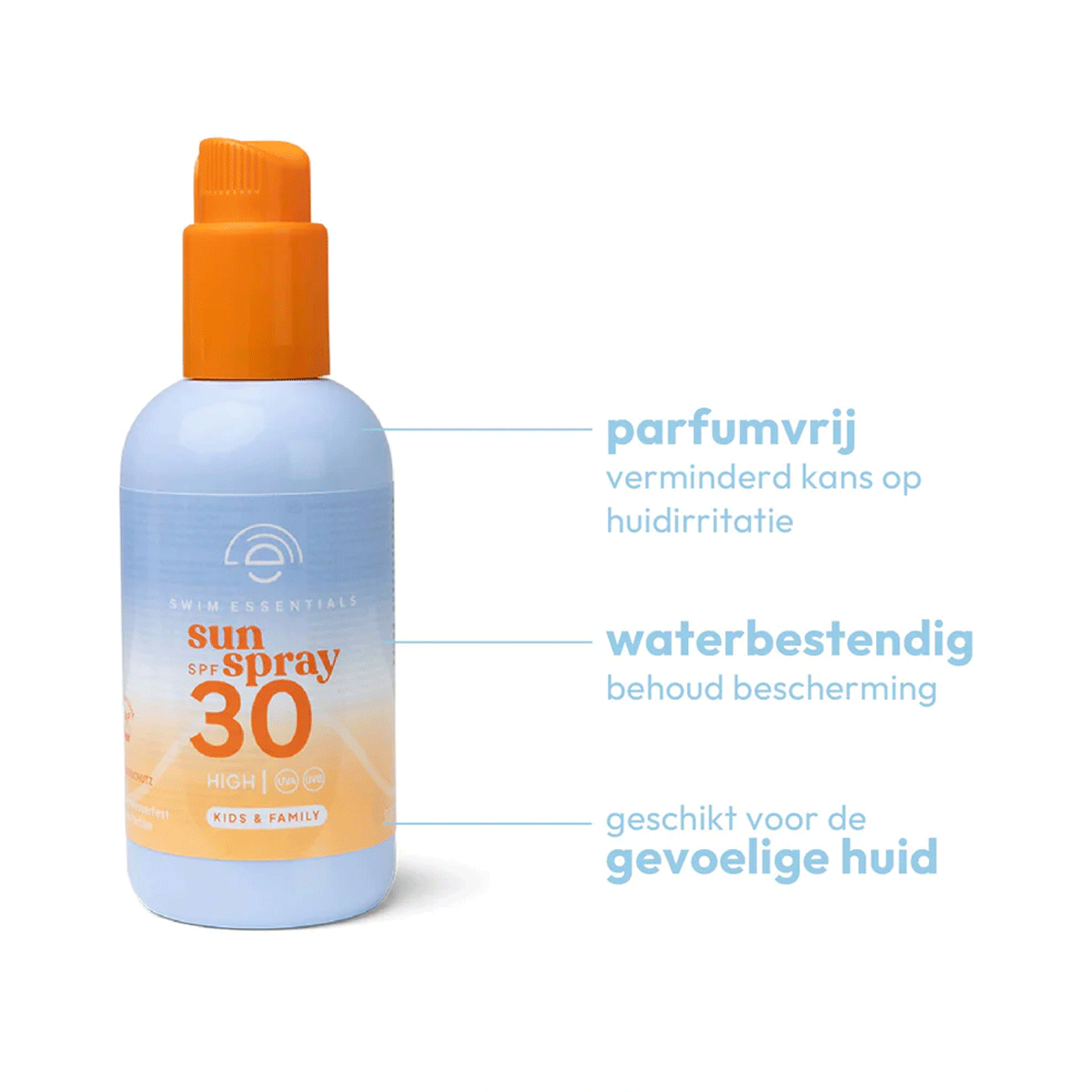 Swim Essentials - Sun Spray Sensitive SPF30 - 200 ml, foto 2 van 2