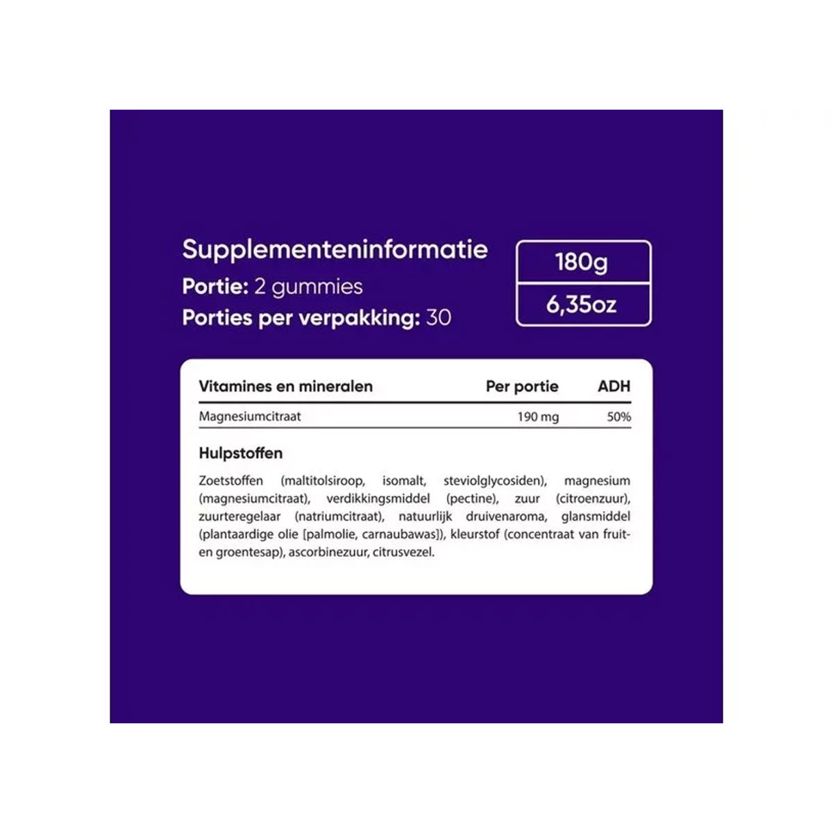Veganboost - Haarvitamine Magnesium - 60 stuks, foto 3 van 3